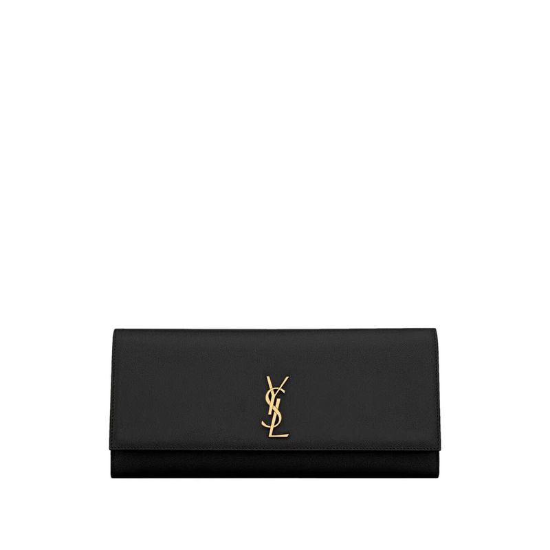 Saint Laurent Women Kate Clutch In Grain De Poudre Leather